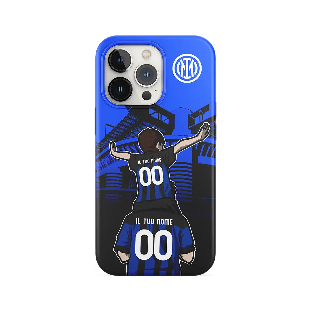 Maglia Interisti Neroblu Personalizzabile - Padre E Figlio/Figlia, T-shirt Ufficiale Da Calcio - Foto 3