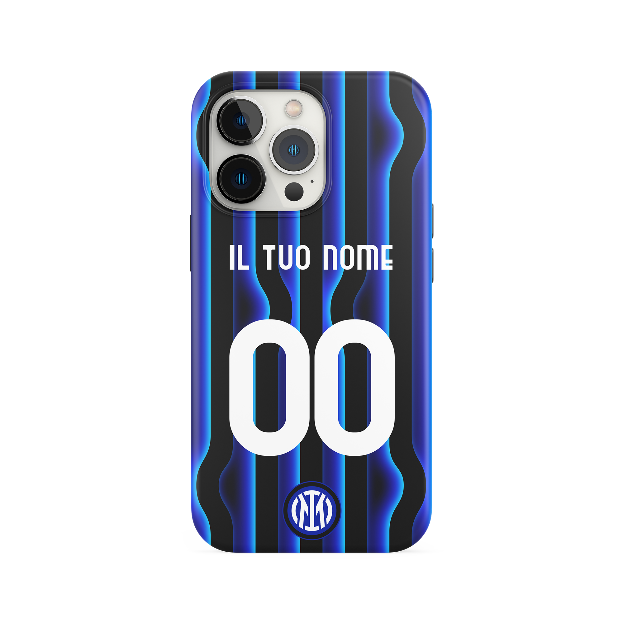MYCASEFC Custodia Inter Milano Cover Personalizzabile in Silicone TPU per Telefono - Scegli Il Tuo Nome e Numero (OnePlus 6T