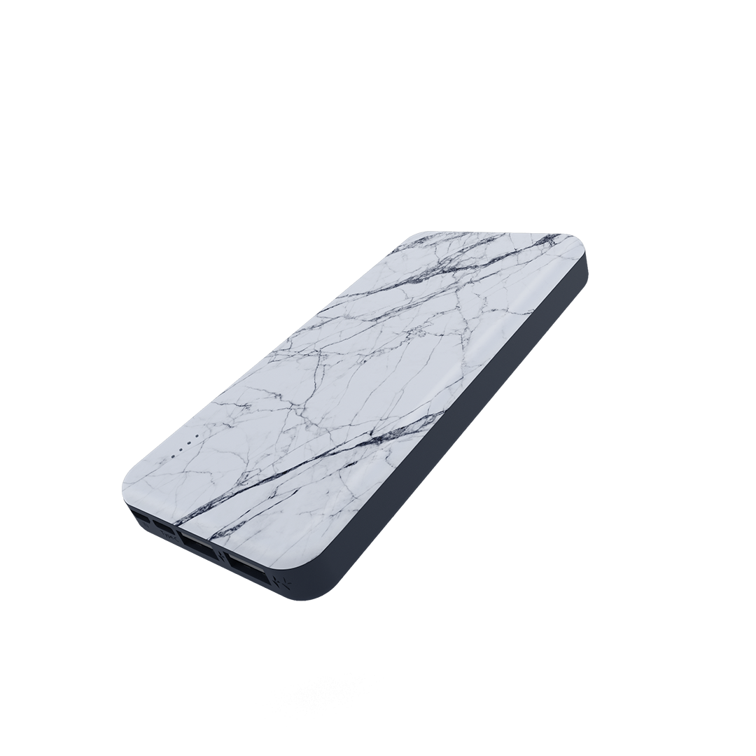 POWERBANK 10000 mah - WHITE MARBLE