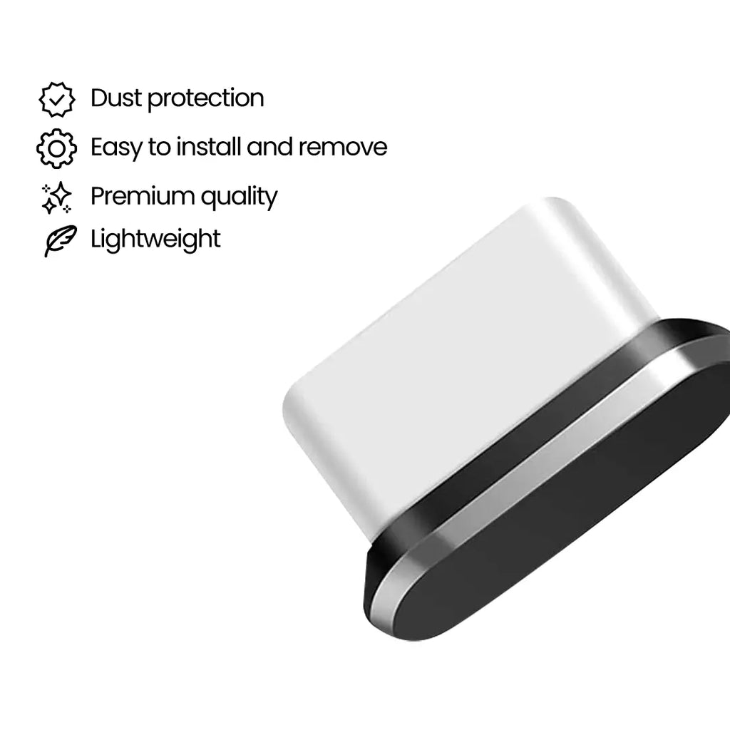 ANTI DUST CAPS USB TYPE C - BLACK AND WHITE Just in Case