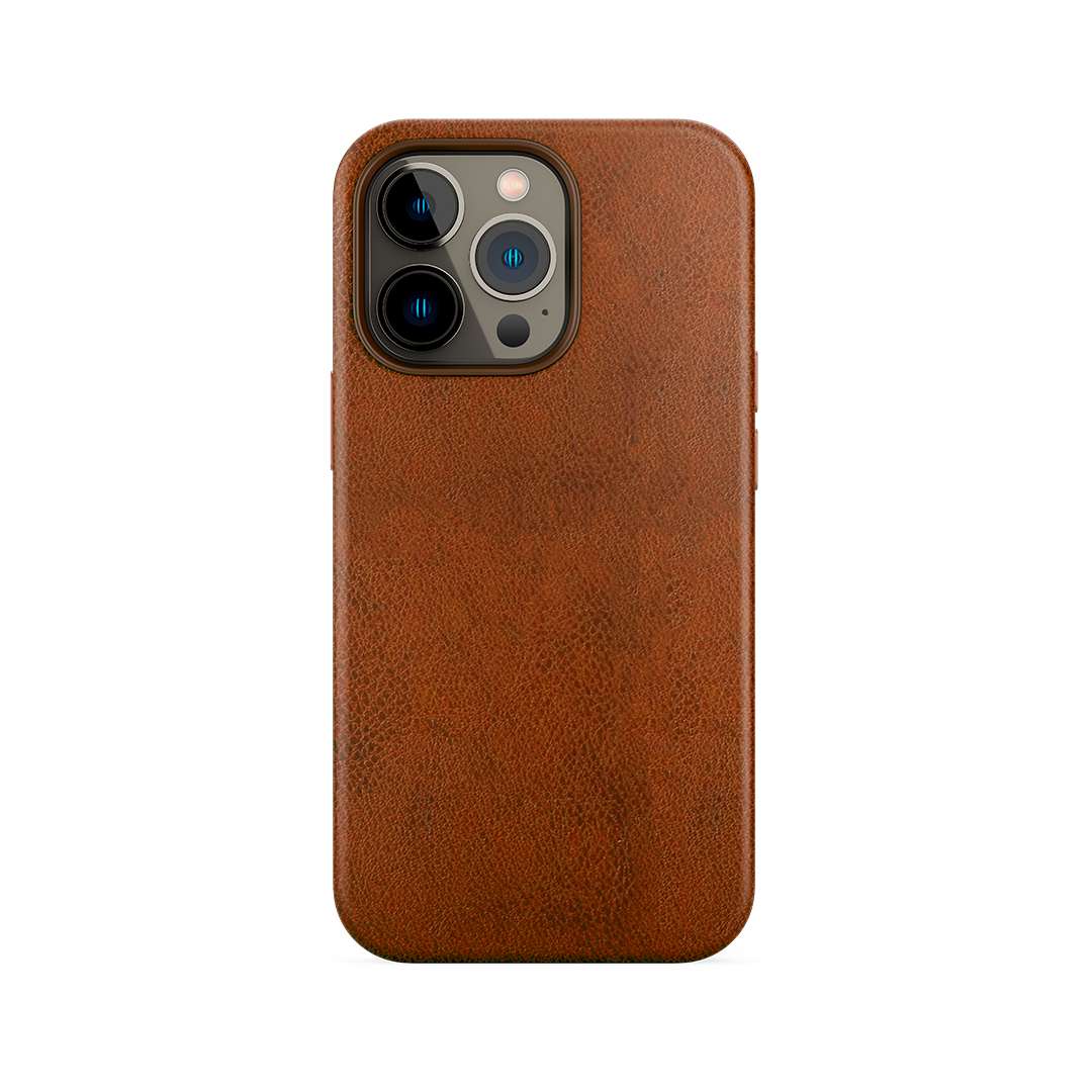 COVER IPHONE IN ECOPELLE MAGSAFE - BROWN