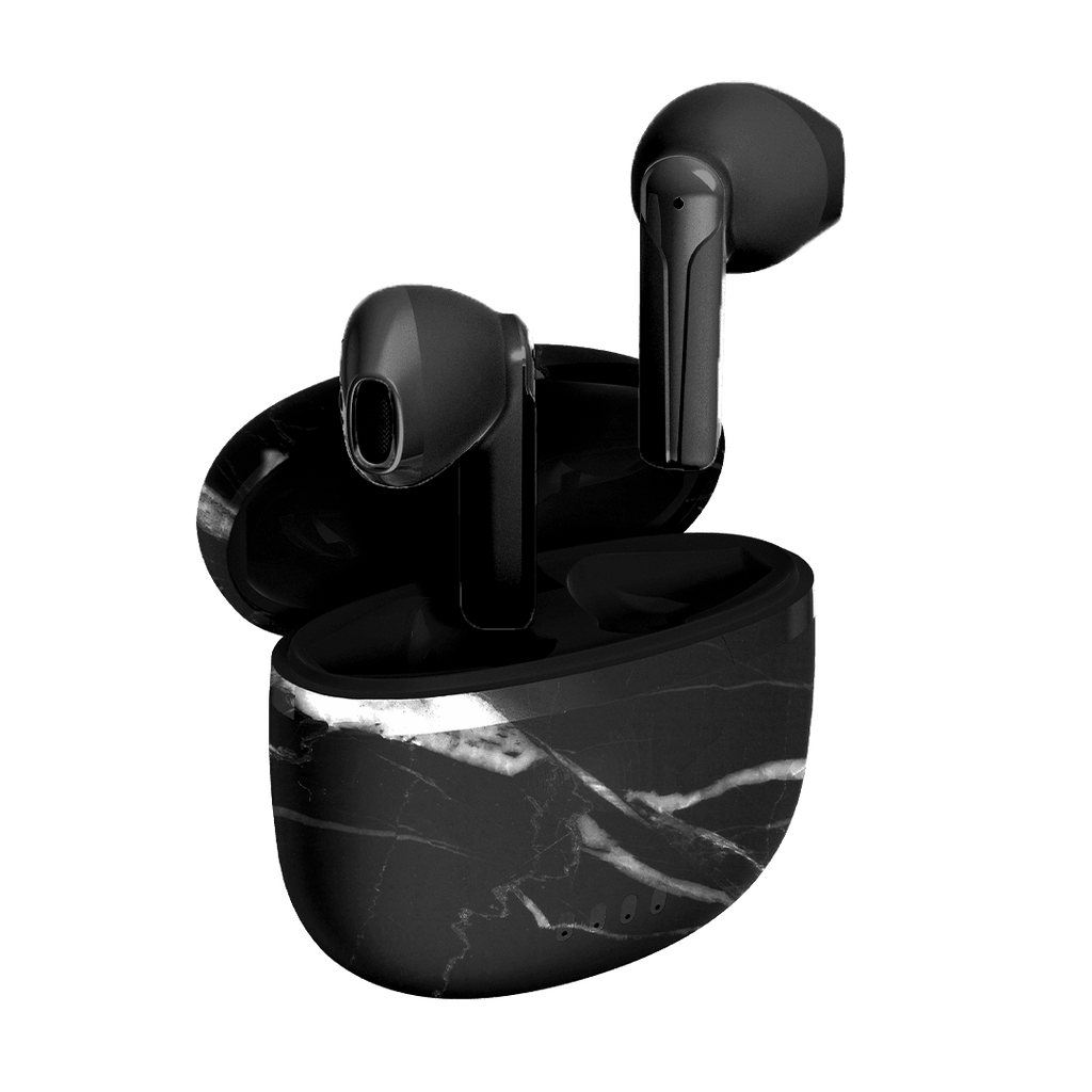 CUFFIE BLUETOOTH -BLACK MARBLE - Just in Case