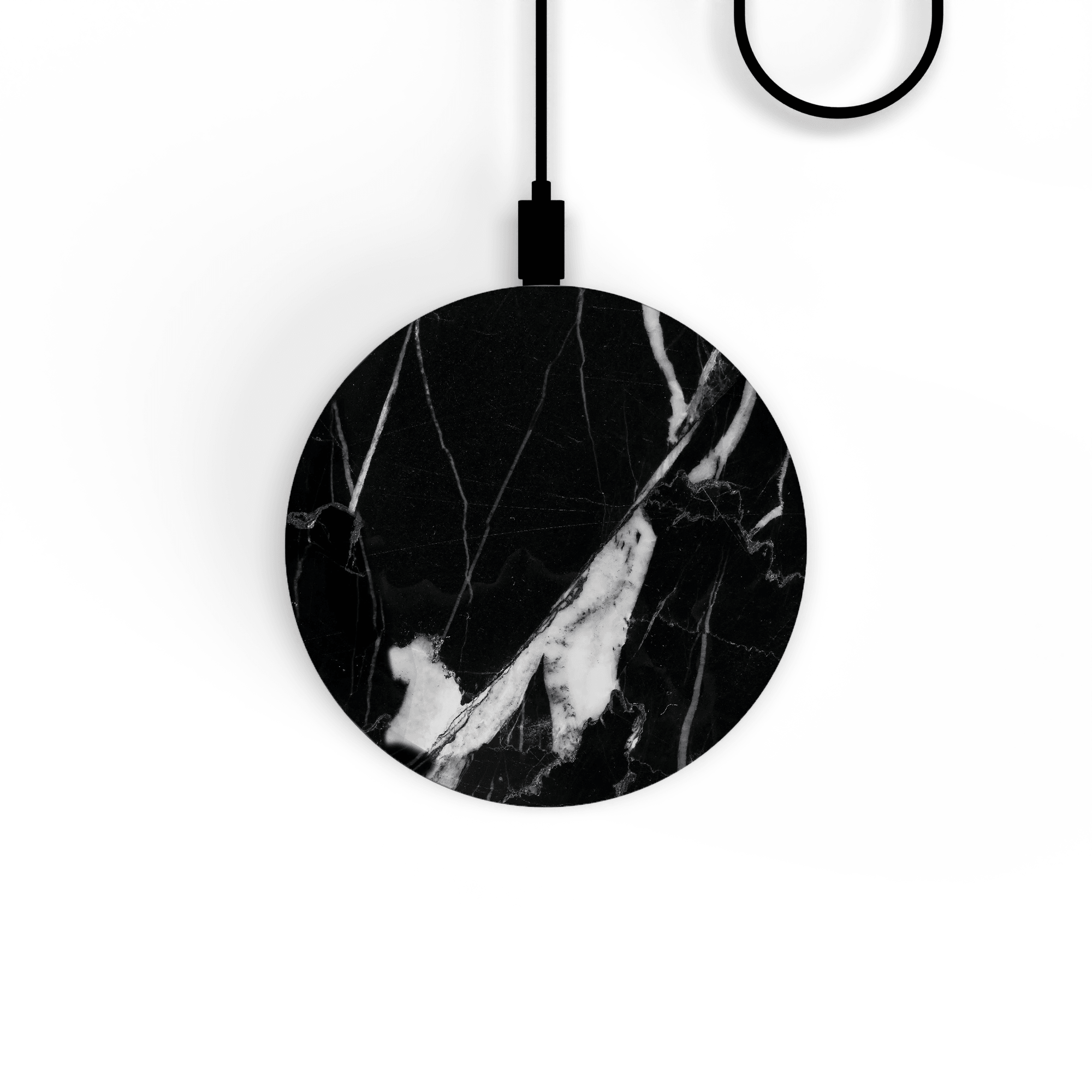 WIRELESS CHARGER - BLACK MARBLE