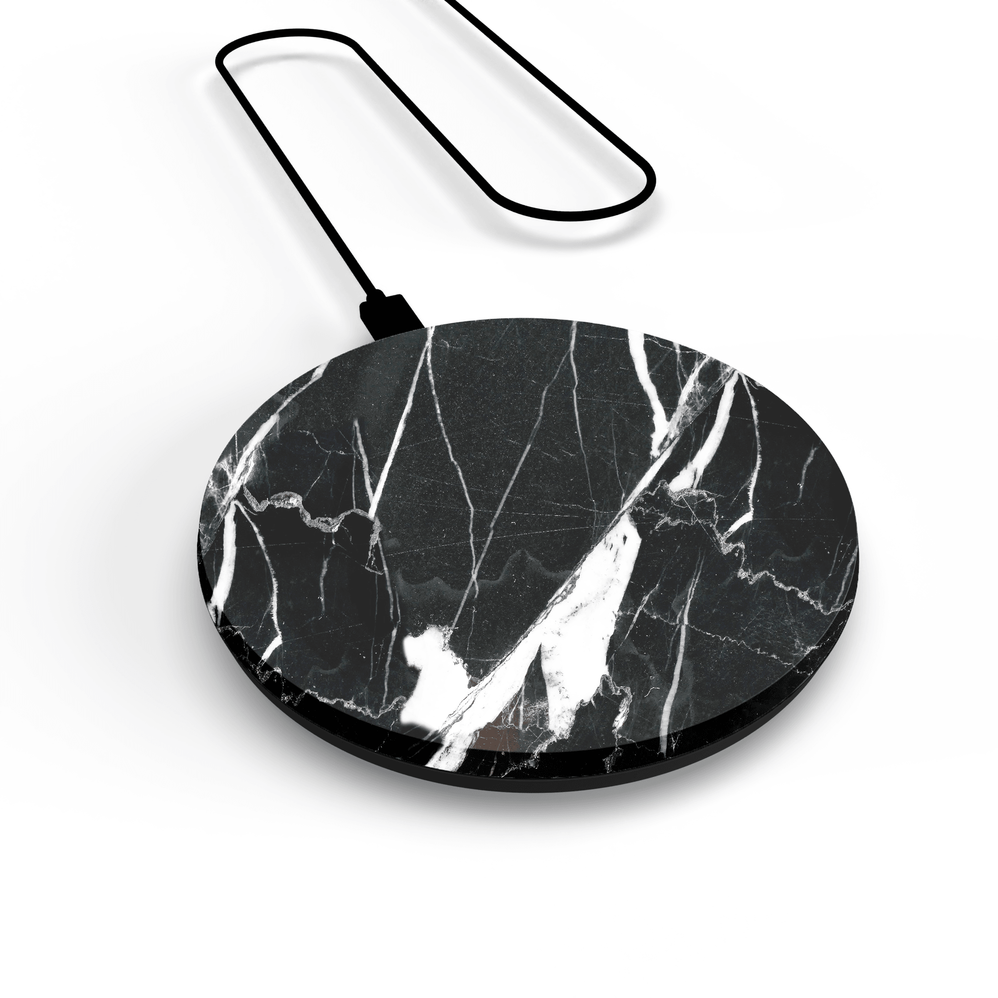 WIRELESS CHARGER - BLACK MARBLE